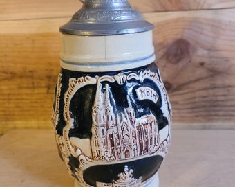 ON SALE Vintage German beer stein , #2, collectable, gift,,decor