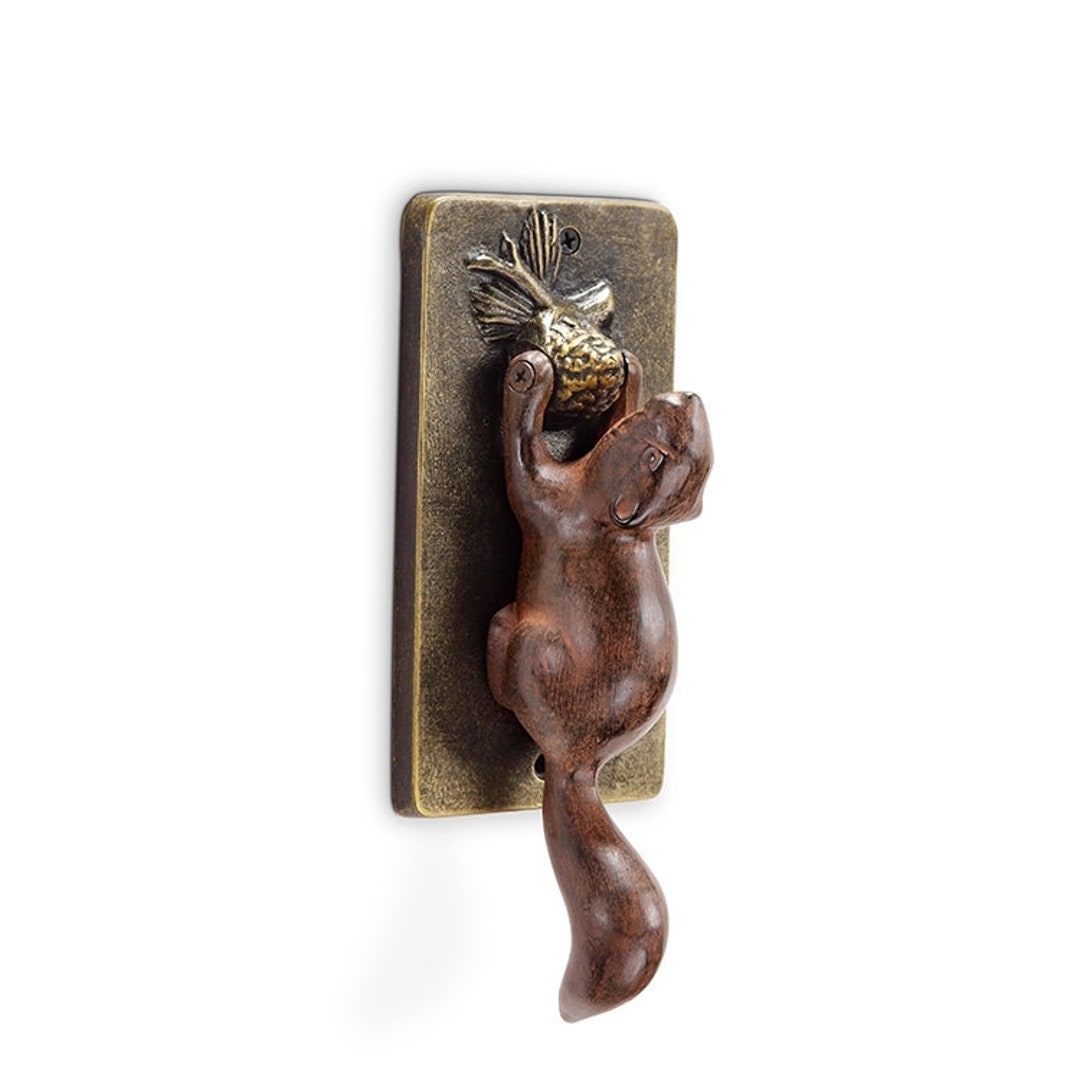 On Sale Squirrel and Acorn Door Knocker by Spifrench Cottage Etsy