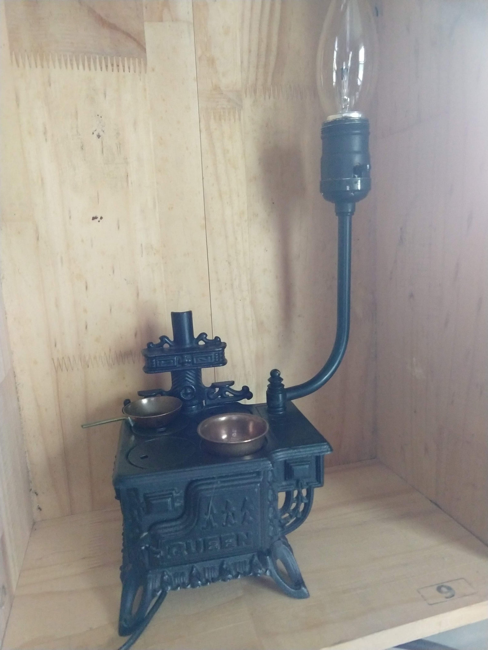 Vintage Lamp Miniature Cast Iron Stove . Unique Farmhouse Etsy