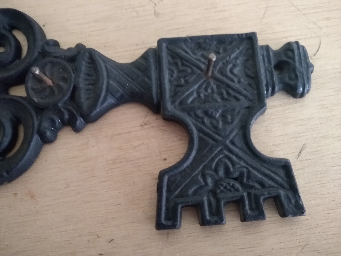 Vintage Cast Iron Wall Key Decor and Key Holder Steampunk Etsy