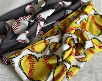 Twist Headbands, Buttery Soft Double Brushed Poly, Workout Yoga Accessory, Baseball, Softball, Child, Adult
