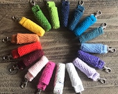 Crochet Chapstick Holder, Keychain, Lip Balm Keychain, Lip Balm