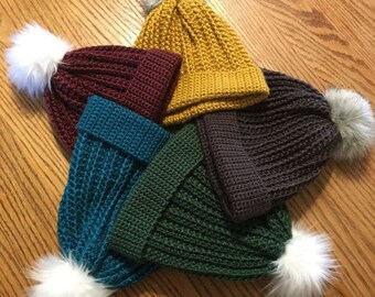 Frisco Beanie, Crochet Beanie, Crochet Winter Hat, Women's Winter Hat, Christmas Gift For Mom, Christmas Gift For Her, Kids Winter Hat