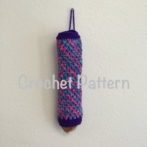 PATTERN PDF Crochet Grocery Bag Holder Pattern, Plastic Bag Holder, Reusable Bag Holder, Grocery Bag Holder, Eco Friendly, Bag Saver