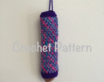 PATTERN PDF Crochet Grocery Bag Holder Pattern, Plastic Bag Holder, Reusable Bag Holder, Grocery Bag Holder, Eco Friendly, Bag Saver