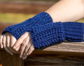 Crochet Fingerless Gloves, Buena Vista Gloves, Fingerless Mitts, Women's Gloves, Adult Fingerless Gloves