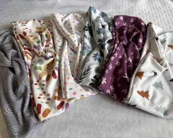 Twist Headbands, Buttery Soft Double Brushed Poly, Workout Yoga Accessory, Spring, Summer, Flower, Adult, Child. Head Wrap