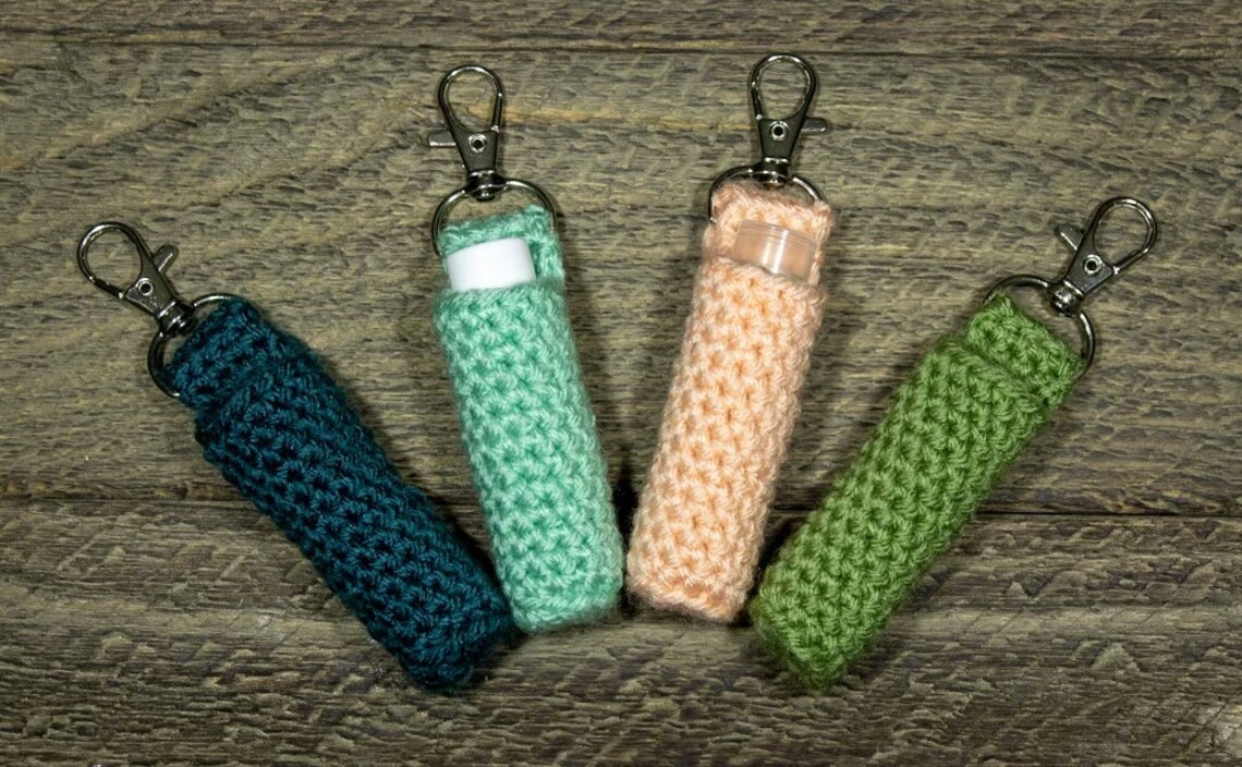 PATTERN PDF Crochet Chapstick Holdercrochet Keychain Lip Etsy