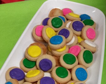 Unicorn Mix Round Button Cookies (4 dozen)
