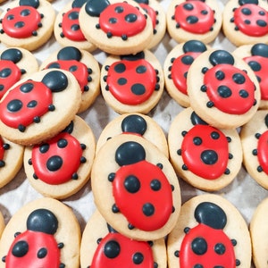 Mini Ladybug Cookies (3 dozen)