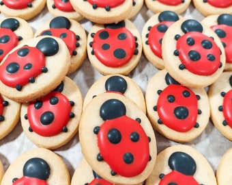 Mini Ladybug Cookies (3 dozen)