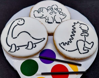 Paint-Your-Own Dinosaur Cookies (1 Dozen)