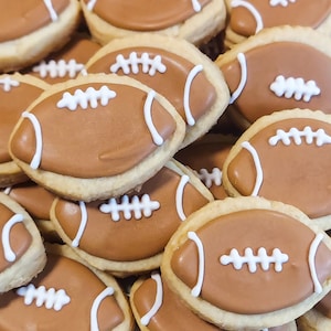 Mini Football Cookies 3 dozen image 1