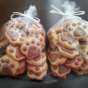 Mini Paw Print Cookies 4 dozen image 1