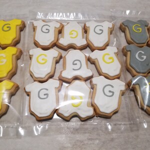 Mini Baby Onesie Cookies (2 dozen) image 9