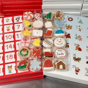 Christmas 24-Day Mini Cookie Advent Countdown Calendar