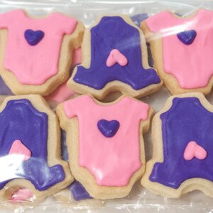 Mini Baby Onesie Cookies (2 dozen) image 3