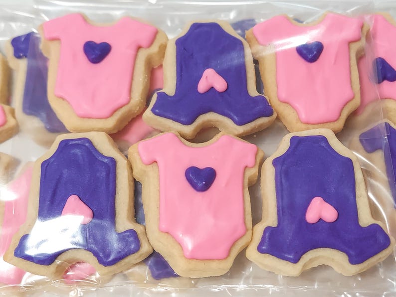 Mini Baby Onesie Cookies (2 dozen) image 3
