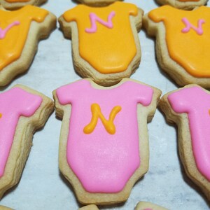 Mini Baby Onesie Cookies (2 dozen) image 8