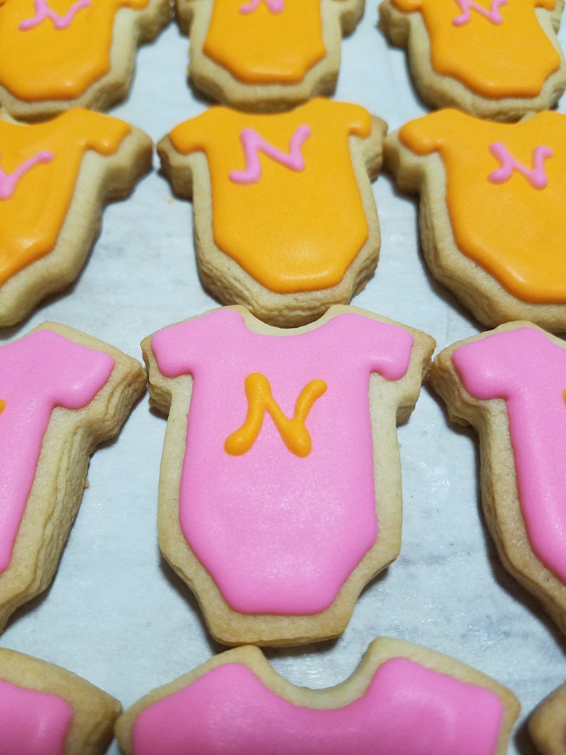 Mini Baby Onesie Cookies (2 dozen) image 8