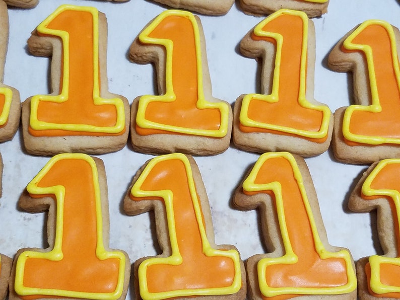 Mini Number / Letter Cookies Outline 2 dozen image 9