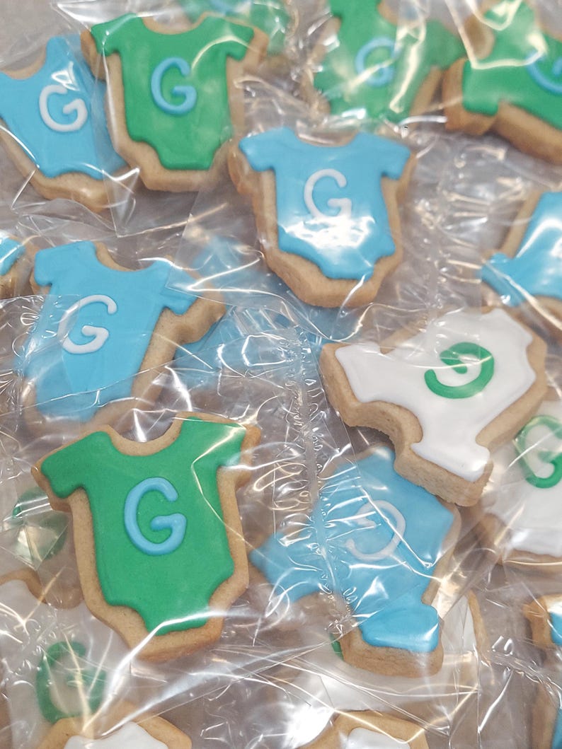Mini Baby Onesie Cookies (2 dozen) image 4