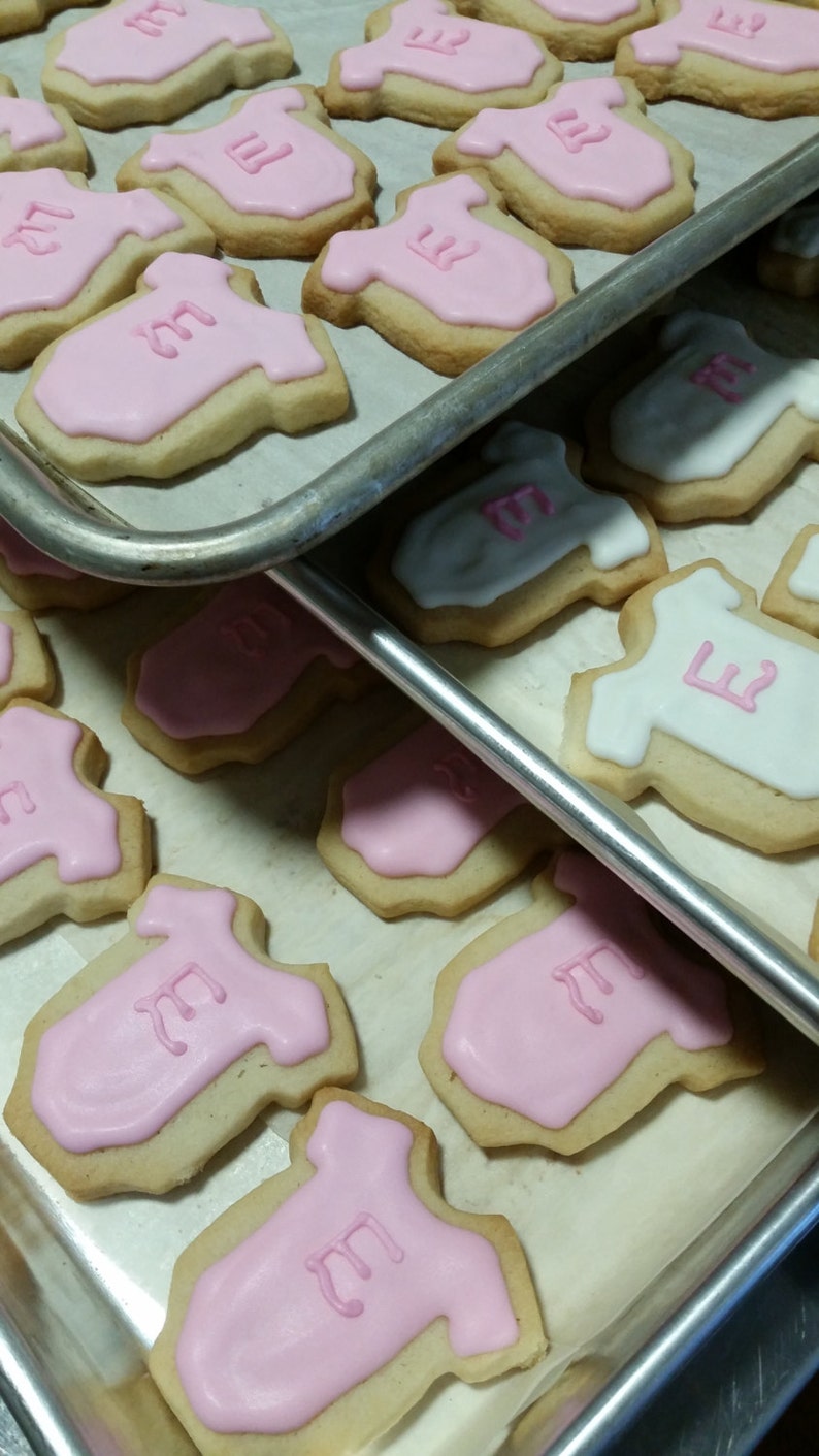 Mini Baby Onesie Cookies (2 dozen) image 7