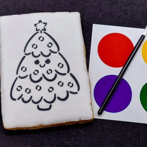 Paint-Your-Own Christmas Tree Cookies (1 Dozen)