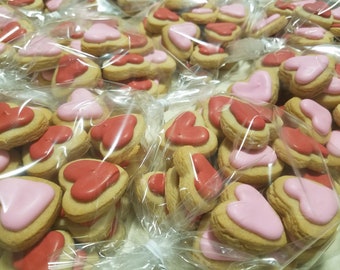 Mini Heart Wedding Cookies (250 pieces)