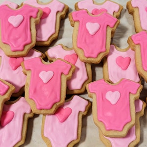 Mini Baby Onesie Cookies (2 dozen)