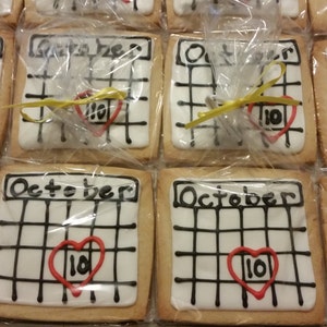 Calendar / Save the Date Cookies 1 dozen image 5