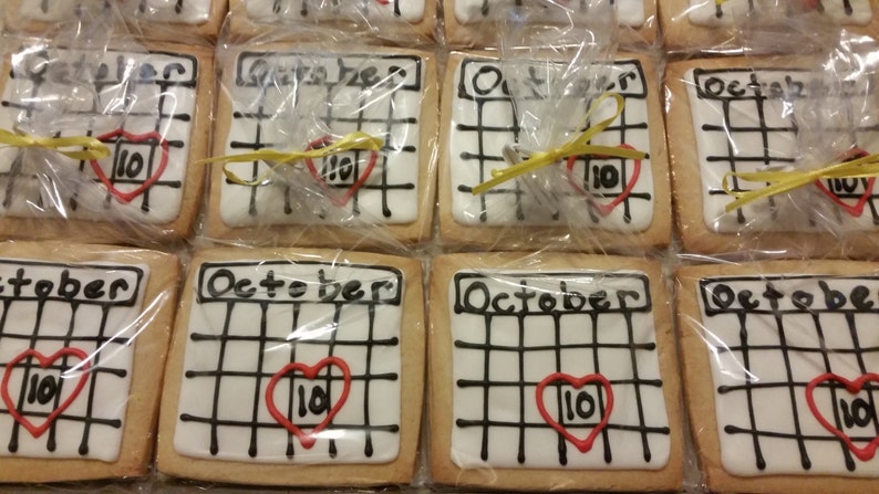 Calendar / Save the Date Cookies 1 dozen image 5