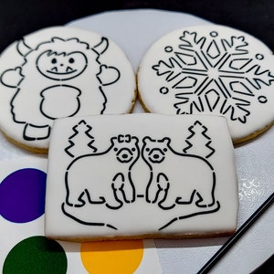 Paint-Your-Own Winter Cookies (1 Dozen)