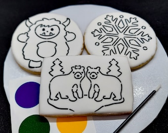 Paint-Your-Own Winter Cookies (1 Dozen)