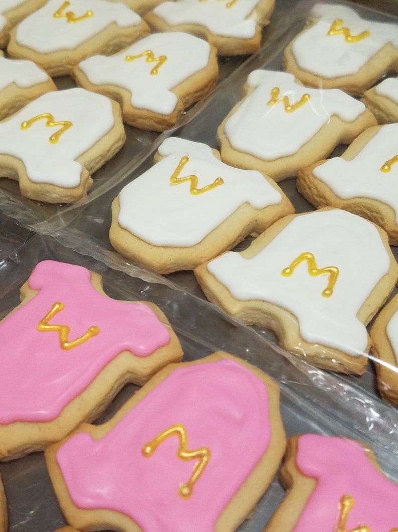 Mini Baby Onesie Cookies (2 dozen) image 10