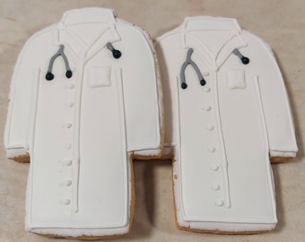 Doctor/Lab Coat Cookies (1 dozen)