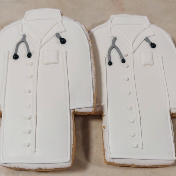 Doctor/Lab Coat Cookies (1 dozen)