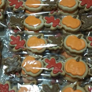 Mini Fall Cookies 5 in a Bag Ready for gift giving image 7