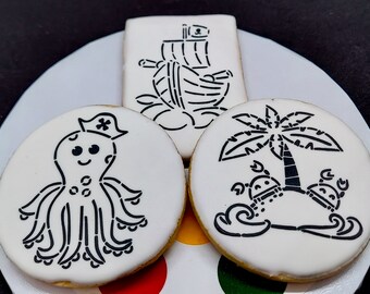 Paint-Your-Own Pirate Cookies (1 Dozen)