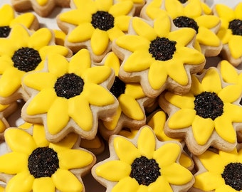 Mini Sunflower/Daisy Cookies (2 dozen)