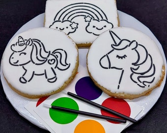 Paint-Your-Own Unicorn Cookies (1 Dozen)
