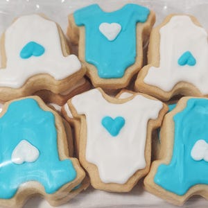Mini Baby Onesie Cookies (2 dozen) image 6