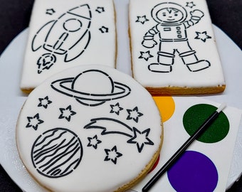 Paint-Your-Own Space Cookies (1 Dozen)