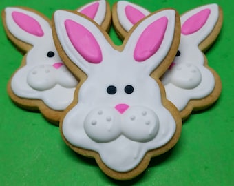 Easter Bunny Rabbit Cookies (1 Dozen)