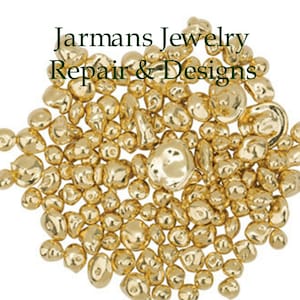 18K Gold rich yellow, Clean Casting Grain Gold Shot Bullion, Not Scrap