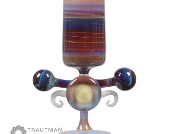 Trautman Glass -- Double Mai Tai -- TAG Glass-- borosilicate glass rods -- COE 33 -- lamp working -- glassblowing --