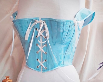 Corset in stok size S express shipping Regency short stays corset, regency bra, wedding Regency Stays, Bodice Cottagecore