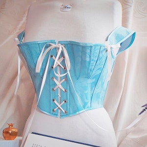 Corset in stok size S express shipping Regency short stays corset, regency bra, wedding Regency Stays, Bodice Cottagecore