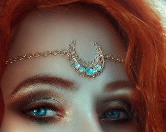 Mond irisierende Sichel Tiara - Göttin Selene - Moonie - Mond - Prinzessin Serenity