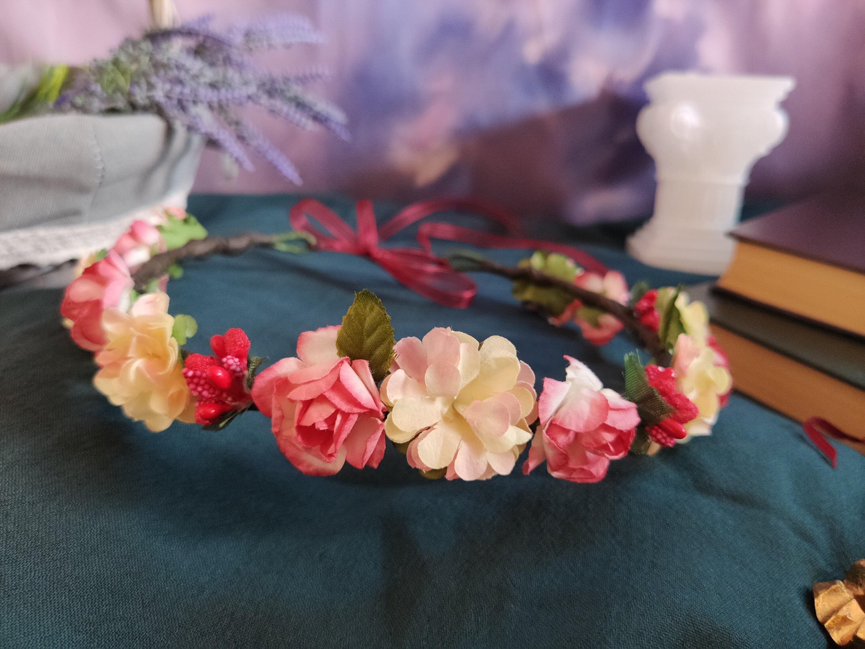Flower Crown Cottagecore , Ren Faire, Wedding, Flower 